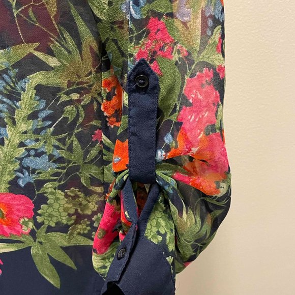 DEX Floral Blouse - Picture 3 of 4